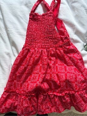 Crewcuts JCREW Red Smocked Sundress Girls